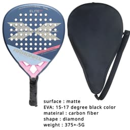 image-New Tennis Padel Racket 18k Carbon Fiberhigh Quality Carbon Fiber Outdoor Sports Racket Original Racket with Bag