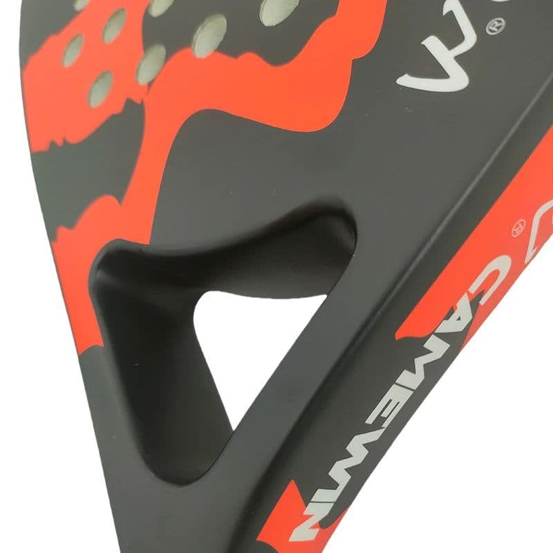 image-38MM thickened Padel racket Paddle racket 100% carbon fiber EVA elastic memory foam core Tennis racket Carbon fiber padel racket