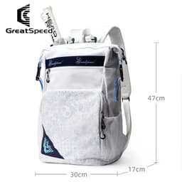 image-GreatSpeed White Tennis Backpack Super Light Tennis Racquet Bag 2024 Portable Women Men Sports Padel Badminton Squash Tennis Bag
