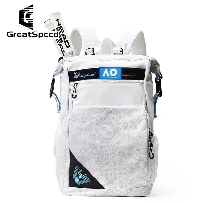 image-GreatSpeed White Tennis Backpack Super Light Tennis Racquet Bag 2024 Portable Women Men Sports Padel Badminton Squash Tennis Bag