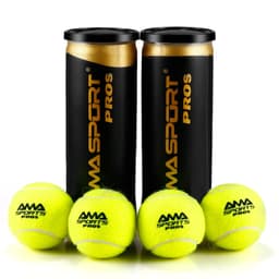 image-AMASPORT Tennis Balls PRO Padel Balls 45% Wool Tennis Balls Competition Training Ball 3/6 Pack