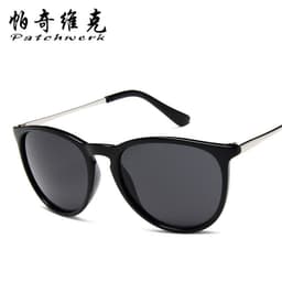 image-Trendy Korean Semi-Metal Toad Sunglasses Black 4171