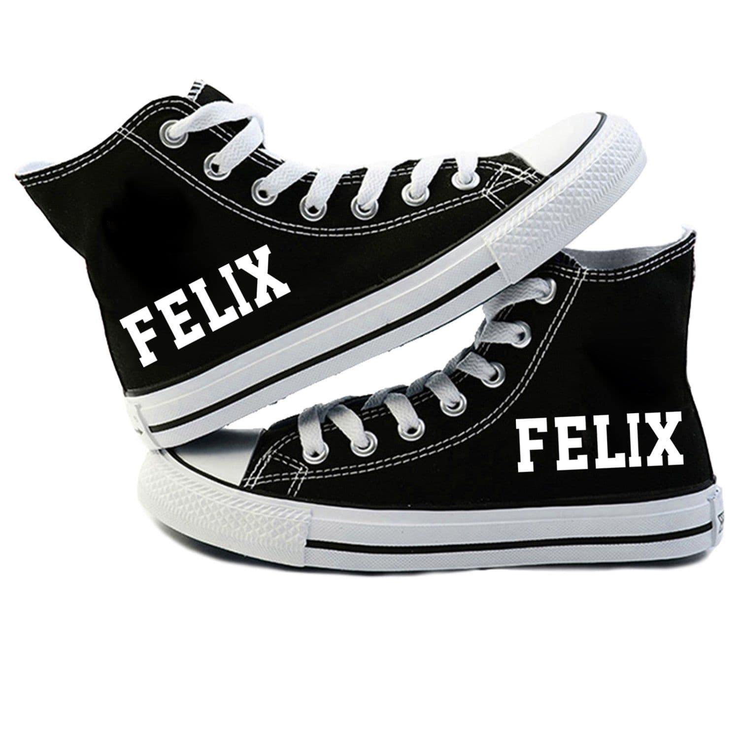 image-stray-kids surrounding canvas shoes high-top shoes Korean casual breathable men and women couple flat shoes