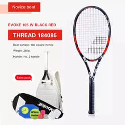 image-Babolat Lightweight Tennis Racquet Carbon Adult Training Women Men Non-Slip Equipment Racket Professional Padel withBackpack Bag