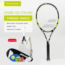 image-Babolat Lightweight Tennis Racquet Carbon Adult Training Women Men Non-Slip Equipment Racket Professional Padel withBackpack Bag