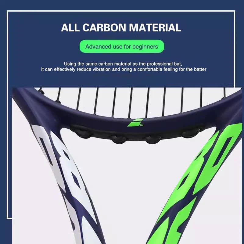 image-Babolat Lightweight Tennis Racquet Carbon Adult Training Women Men Non-Slip Equipment Racket Professional Padel withBackpack Bag