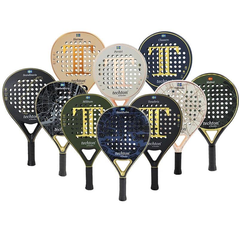 image-Padel Racket with Cover 3K/12K/Full Carbon 3D Surface EVA 15 Padel Paddle for Beginner