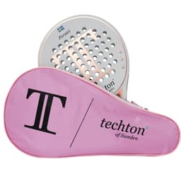 image-Padel Racket with Cover 3K/12K/Full Carbon 3D Surface EVA 15 Padel Paddle for Beginner