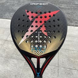 image-Padel Tennis Racket Full Carbon/12k Carbon with Protection Tape Padel Rackets EVA Padel Raqueta with Cover