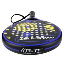 image-AMASPORT Padel Racket 38mm Mens Tennis Paddle Racquet Full Carbon Fiber EVA SOFT Memory Core for Beginner Padel Paddle