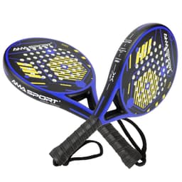 image-AMASPORT Padel Racket 38mm Mens Tennis Paddle Racquet Full Carbon Fiber EVA SOFT Memory Core for Beginner Padel Paddle