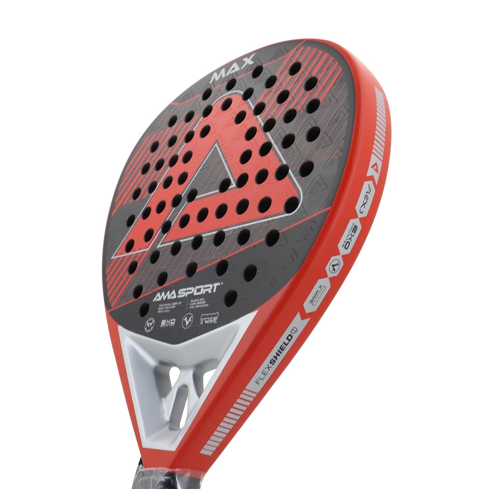 image-Padel Racket 18K Carbon Small Sweet Spot High Balance Padel Paddle Diamond Shape for Advanced Players Paddle Racket