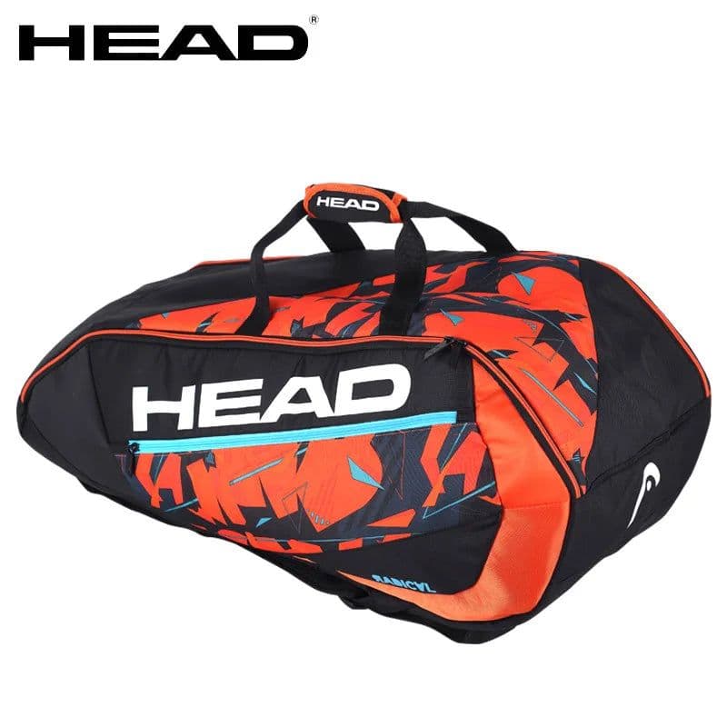 image-Large Capacity 6-7 Tennis Racket Bag Tenis De Padel Squash Storage Bag Adult Sport HEAD Tennis Squash Badminton Raquete Backpack