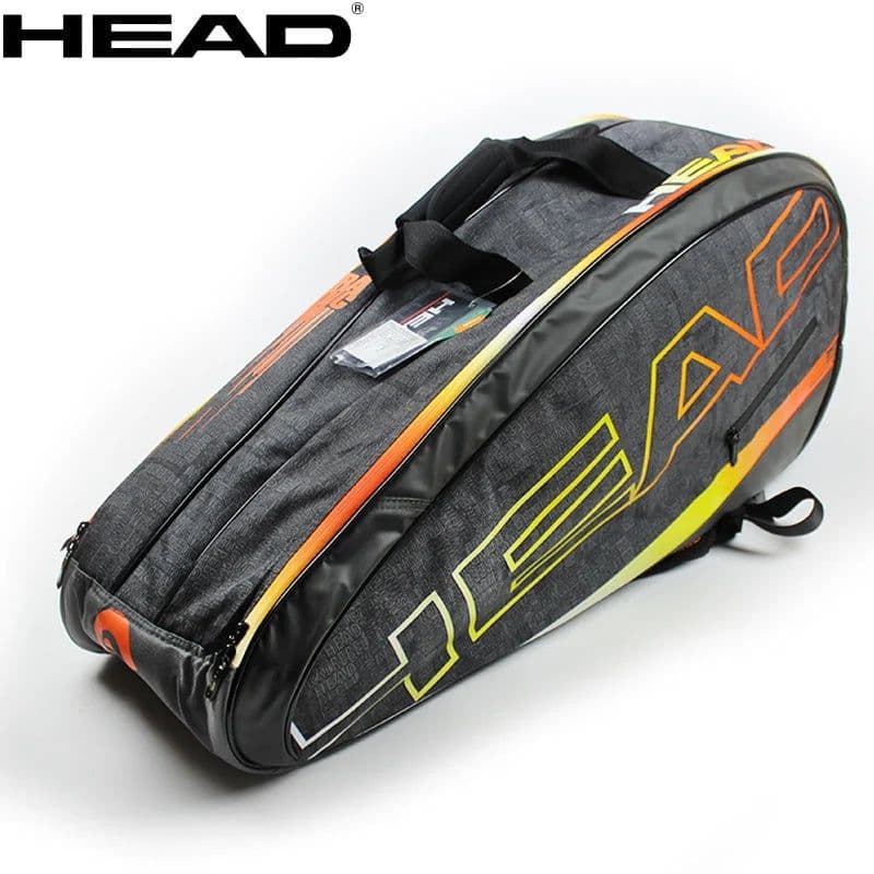 image-Large Capacity 6-7 Tennis Racket Bag Tenis De Padel Squash Storage Bag Adult Sport HEAD Tennis Squash Badminton Raquete Backpack