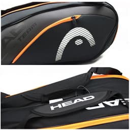 image-Large Capacity 6-7 Tennis Racket Bag Tenis De Padel Squash Storage Bag Adult Sport HEAD Tennis Squash Badminton Raquete Backpack