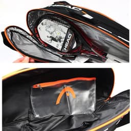 image-Large Capacity 6-7 Tennis Racket Bag Tenis De Padel Squash Storage Bag Adult Sport HEAD Tennis Squash Badminton Raquete Backpack