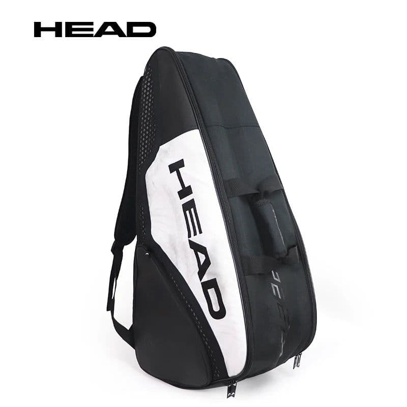 image-Portable Original HEAD Tennis Backpack 4 Pack Large Capacity Squash Padel Beach Tennis Racket Bag Men Raquete Tenis Shoulder Bag