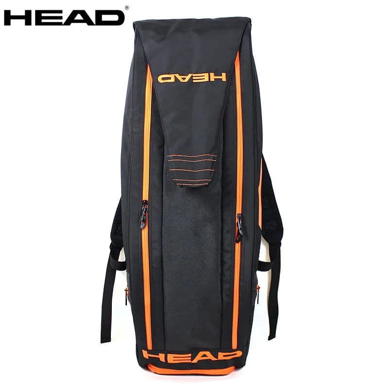 image-Portable Original HEAD Tennis Backpack 4 Pack Large Capacity Squash Padel Beach Tennis Racket Bag Men Raquete Tenis Shoulder Bag
