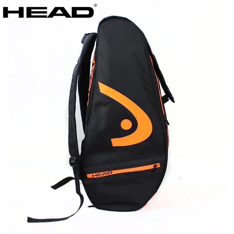 image-Portable Original HEAD Tennis Backpack 4 Pack Large Capacity Squash Padel Beach Tennis Racket Bag Men Raquete Tenis Shoulder Bag
