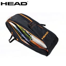 image-Portable Original HEAD Tennis Backpack 4 Pack Large Capacity Squash Padel Beach Tennis Racket Bag Men Raquete Tenis Shoulder Bag