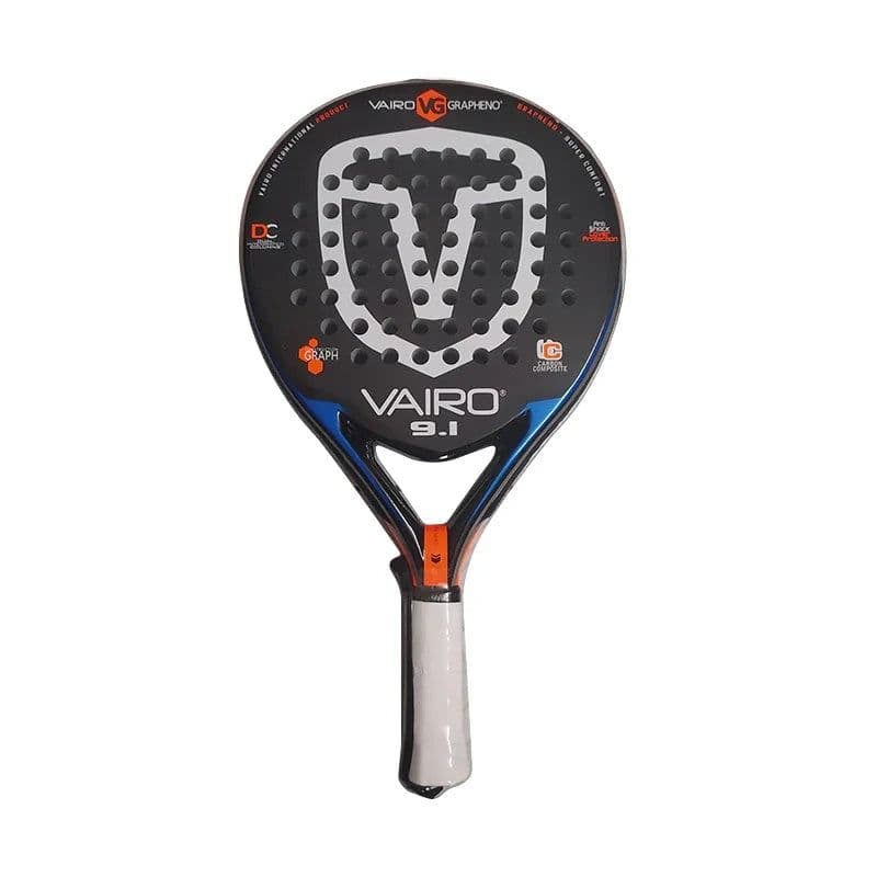 image-3K Carbon Fiber Padel Tennis Racket EVA Soft Face Paddle Racquet Bag Cover Sweatband VAIRO 9.1 Thick 38mm Weight 375g