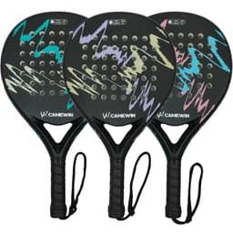 image-Padel racket Paddle racket 100% carbon fiber EVA elastic memory foam core Lightweight tennis racket Carbon fiber padel racket