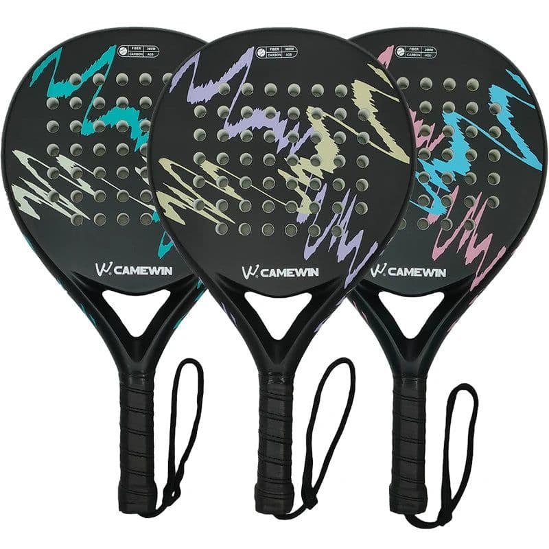 image-Padel racket Paddle racket 100% carbon fiber EVA elastic memory foam core Lightweight tennis racket Carbon fiber padel racket
