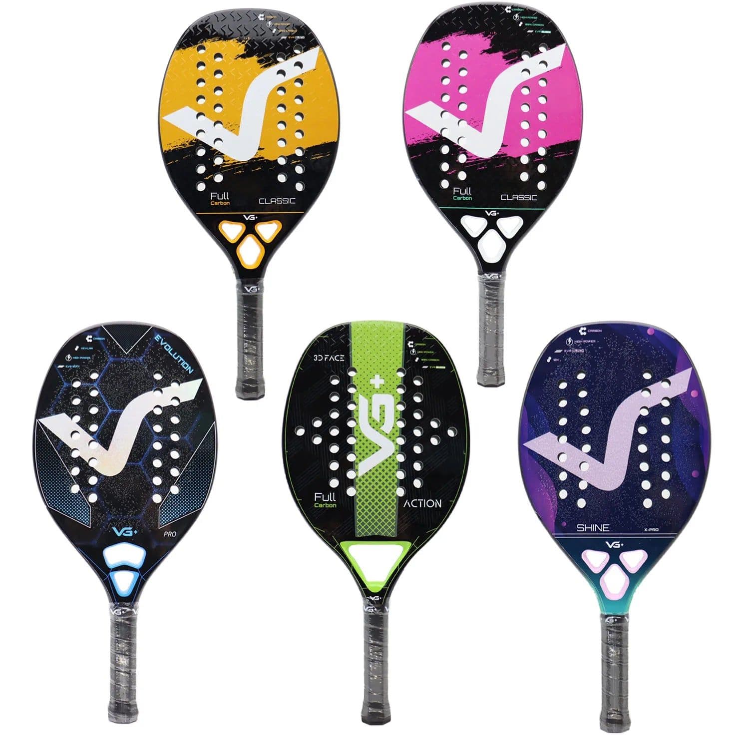 image-High Quality Pro Racket Beach Tennis Full/12K/Kevlar Carbon Shiny EVA SOFT with Cover Bag Padel Paddle Racket