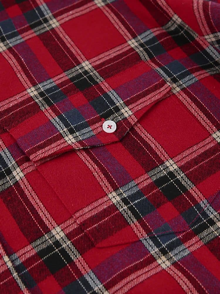 image-Mnealways18 Bright Gingham Oversized Shirts For Women Street Style Casual Shacket Blouses And Tops Single-Breasted Spring 2024