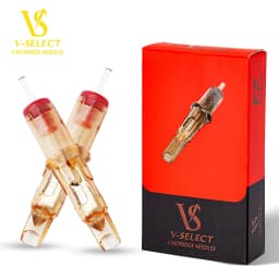 image-EZ V-Select Tattoo Cartridge Needles #10 0.30mm bugpin Curved Magnum Round Magnum Disposable Tattoo Needle Supplies 20pcs/Box