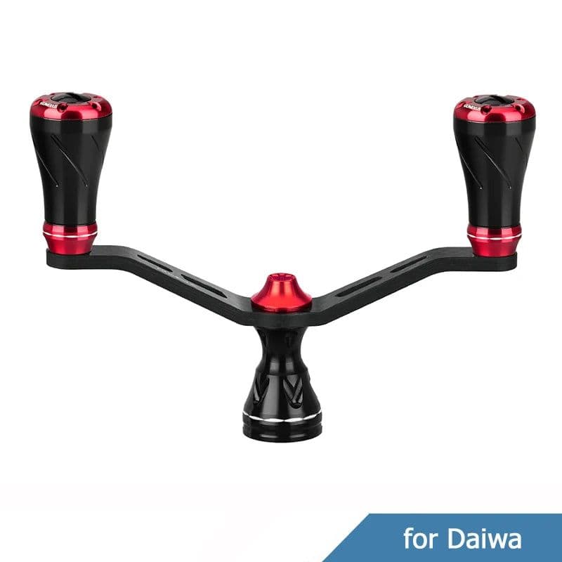 image-Gomexus Spinning Reel Handle Carbon Eging For Shimano Handle Vanford Stradic Twinpower 98mm Double Handle Tunning Handle