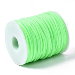 image-Pandahall 2mm 3mm 4mm Hollow Pipe Tubuing Rubber Cord with 1mm/1.5mm/2mm Hole Solid Rubber Tube Cord with Plasic Spool F80