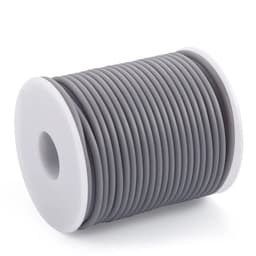 image-Pandahall 2mm 3mm 4mm Hollow Pipe Tubuing Rubber Cord with 1mm/1.5mm/2mm Hole Solid Rubber Tube Cord with Plasic Spool F80