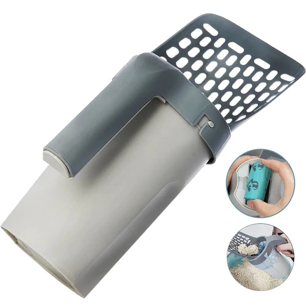 image-Cat Litter Shovel Scoop Filter Clean Toilet Garbage Picker Cat Litter Box Self Cleaning Cat Supplies Accessory