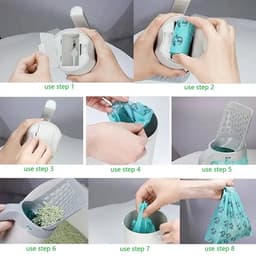 image-Cat Litter Shovel Scoop Filter Clean Toilet Garbage Picker Cat Litter Box Self Cleaning Cat Supplies Accessory