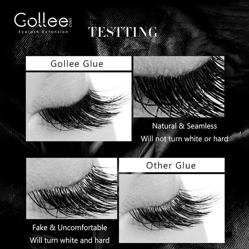 image-Gollee Glue Eyelashes 0.5s eyelash extensions professional eyelash adhesive Waterproof lashes supplies for Salon Eyelash glue