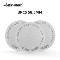 image-MHW-3BOMBER 51/53/58.5mm Espresso Puck Screen Double Layer Metal Coffee Reusable Filter for Portafilter Home Basket Accessories