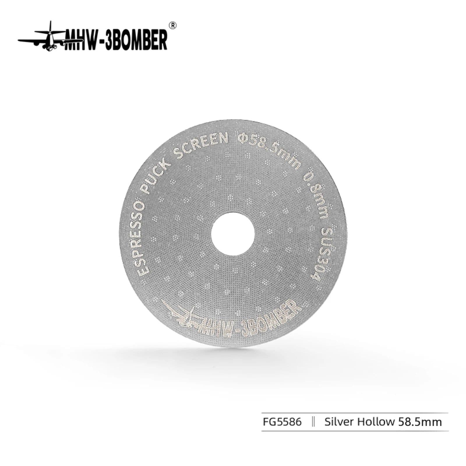 image-MHW-3BOMBER 51/53/58.5mm Espresso Puck Screen Double Layer Metal Coffee Reusable Filter for Portafilter Home Basket Accessories