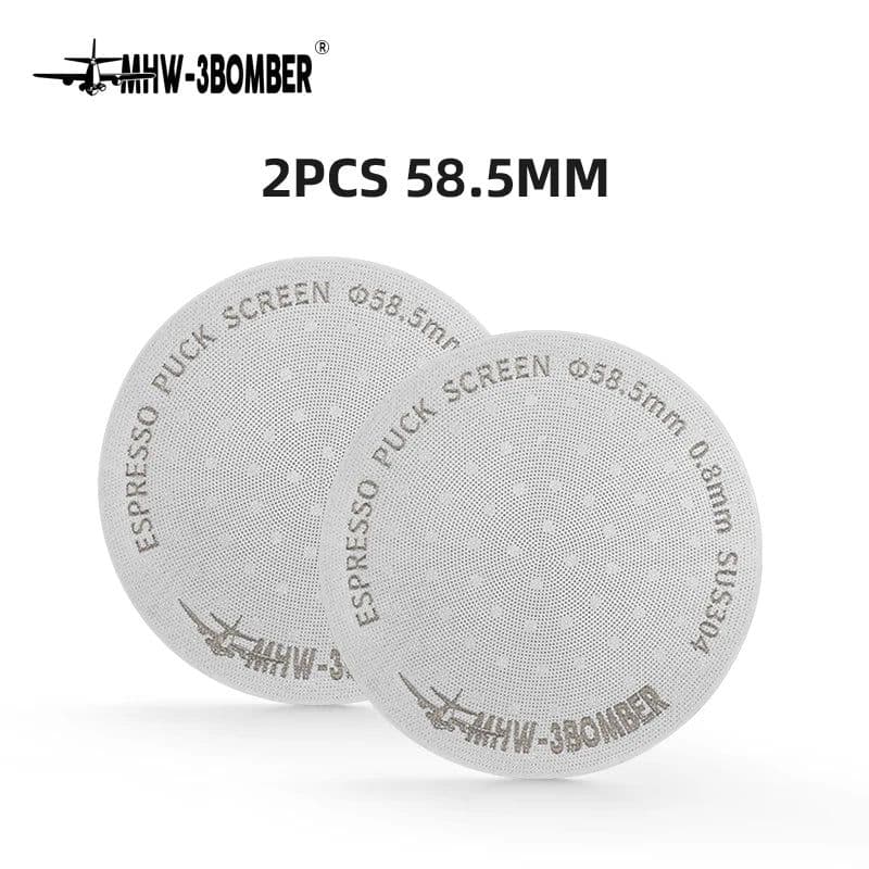 image-MHW-3BOMBER 51/53/58.5mm Espresso Puck Screen Double Layer Metal Coffee Reusable Filter for Portafilter Home Basket Accessories
