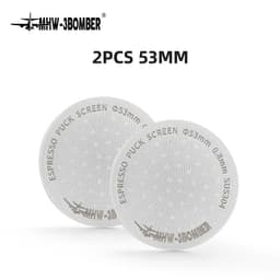 image-MHW-3BOMBER 51/53/58.5mm Espresso Puck Screen Double Layer Metal Coffee Reusable Filter for Portafilter Home Basket Accessories
