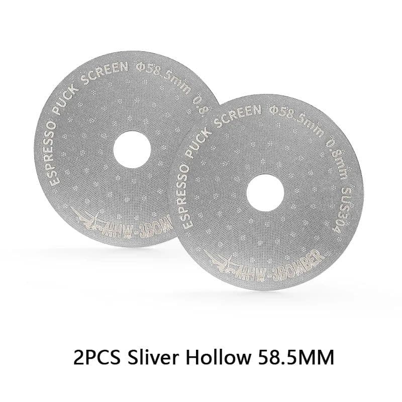 image-MHW-3BOMBER 51/53/58.5mm Espresso Puck Screen Double Layer Metal Coffee Reusable Filter for Portafilter Home Basket Accessories