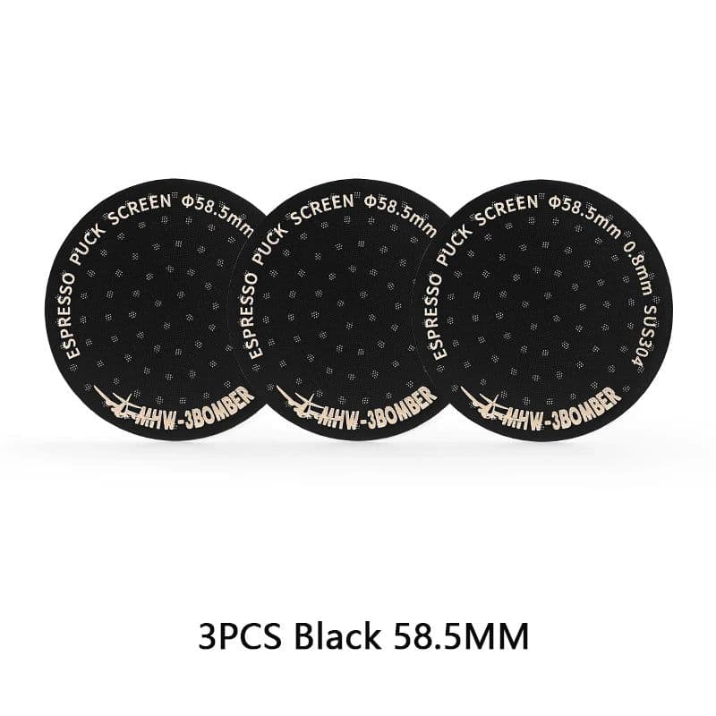 image-MHW-3BOMBER 51/53/58.5mm Espresso Puck Screen Double Layer Metal Coffee Reusable Filter for Portafilter Home Basket Accessories