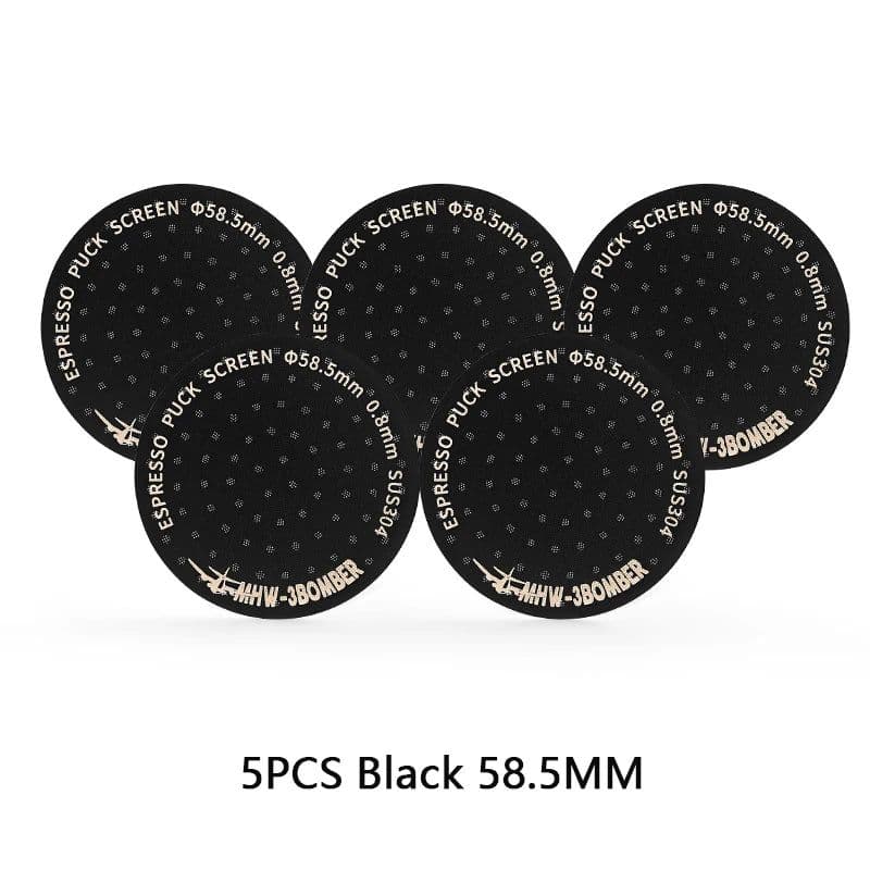 image-MHW-3BOMBER 51/53/58.5mm Espresso Puck Screen Double Layer Metal Coffee Reusable Filter for Portafilter Home Basket Accessories