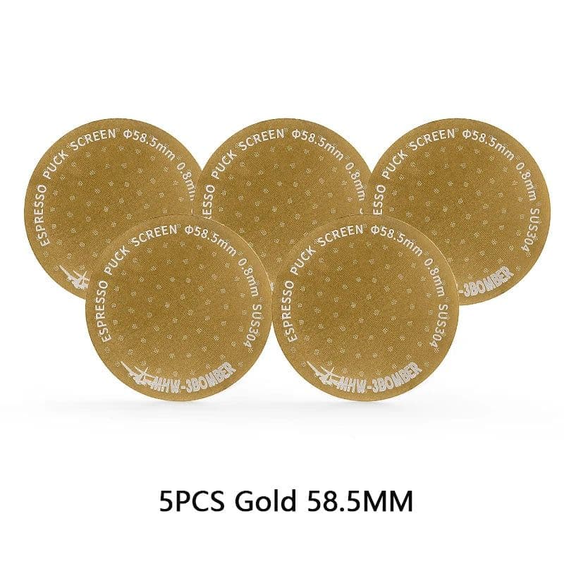 image-MHW-3BOMBER 51/53/58.5mm Espresso Puck Screen Double Layer Metal Coffee Reusable Filter for Portafilter Home Basket Accessories