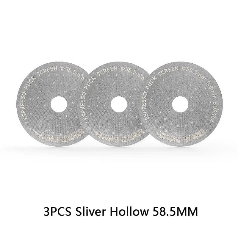 image-MHW-3BOMBER 51/53/58.5mm Espresso Puck Screen Double Layer Metal Coffee Reusable Filter for Portafilter Home Basket Accessories