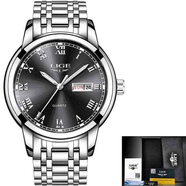 image-LIGE 2023 New Gold Watch Women Watches Ladies Creative Steel Women's Bracelet Watches Female Waterproof Clock Relogio Feminino