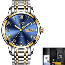 image-LIGE 2023 New Gold Watch Women Watches Ladies Creative Steel Women's Bracelet Watches Female Waterproof Clock Relogio Feminino