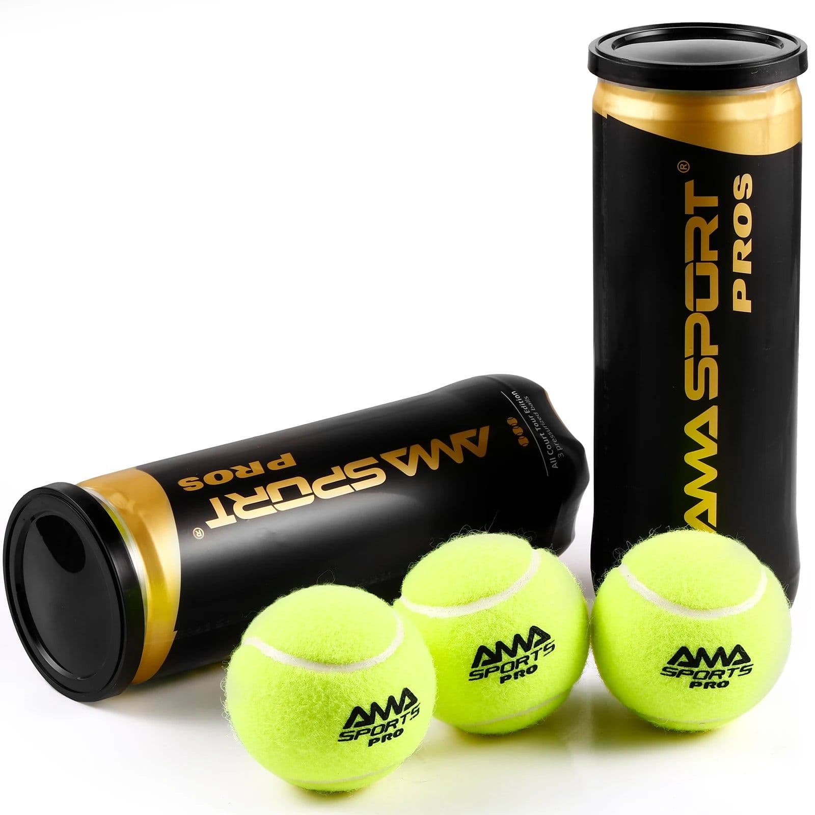 image-AMASPORT Padel Pro/Pro+/Pro S Padel Paddle Tennis Balls 3 Pcs for Training Balls