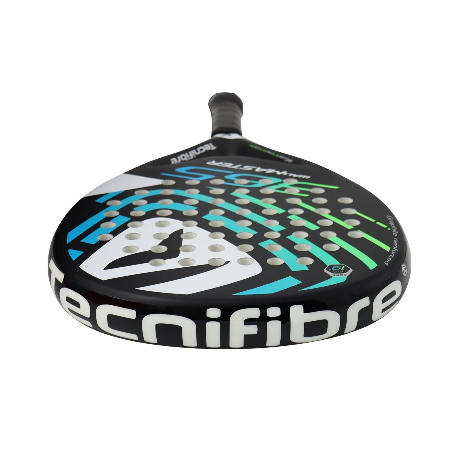image-TF365 Padel Racket Tennis Fiber Glass Surface Eva 19 Carbon Fiber EVA Soft Unisex Paddle Rackets Lightweight