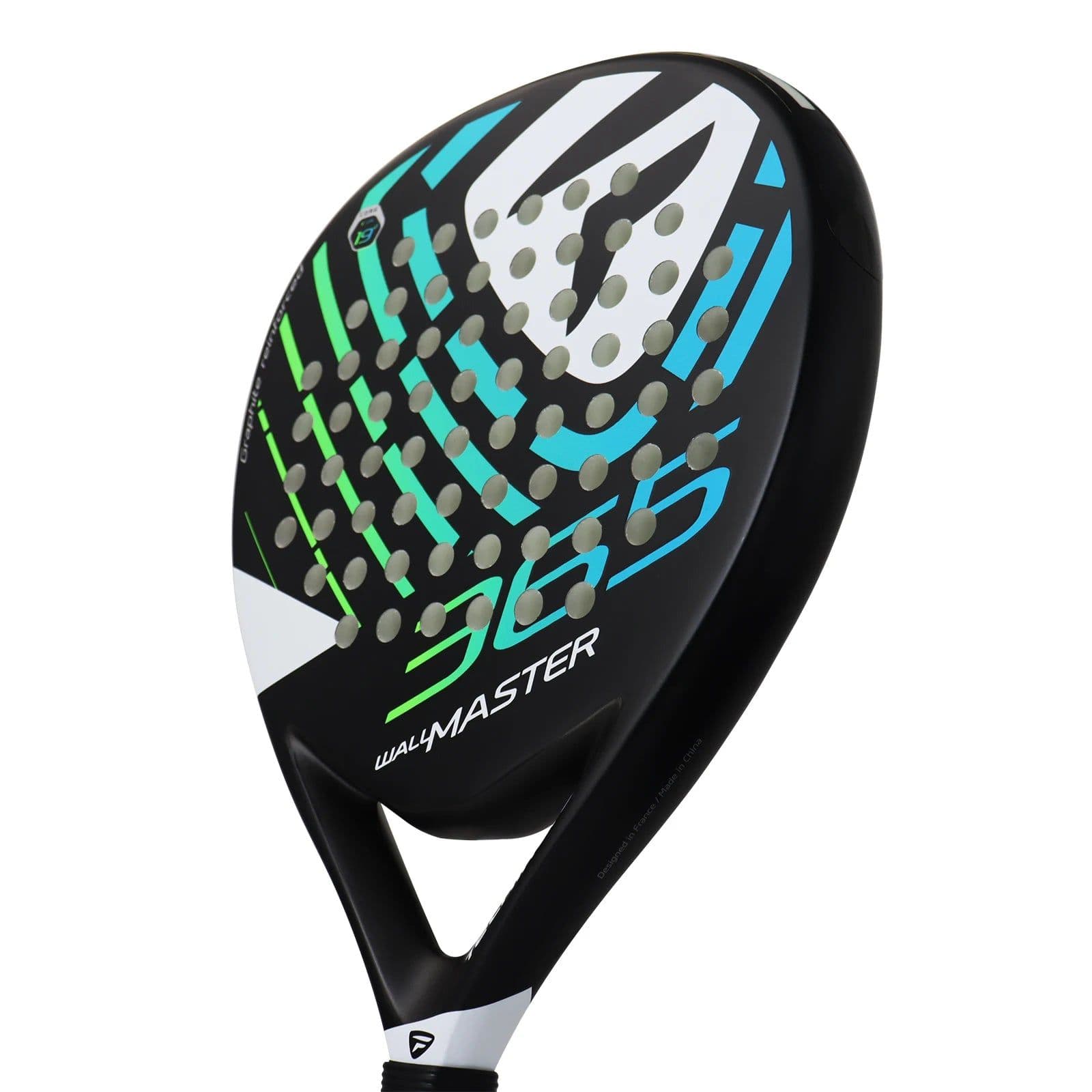 image-TF365 Padel Racket Tennis Fiber Glass Surface Eva 19 Carbon Fiber EVA Soft Unisex Paddle Rackets Lightweight